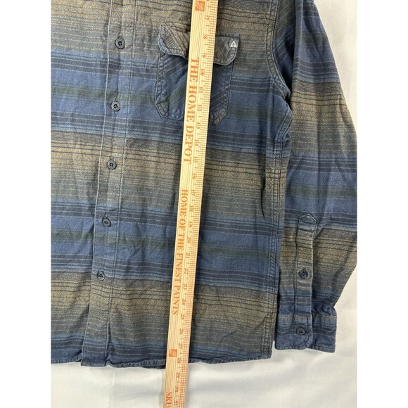 Ascend Flannel Shirt Men's Large Southwest Striped Long Sleeve Hiking Camping - Picture 5 of 9